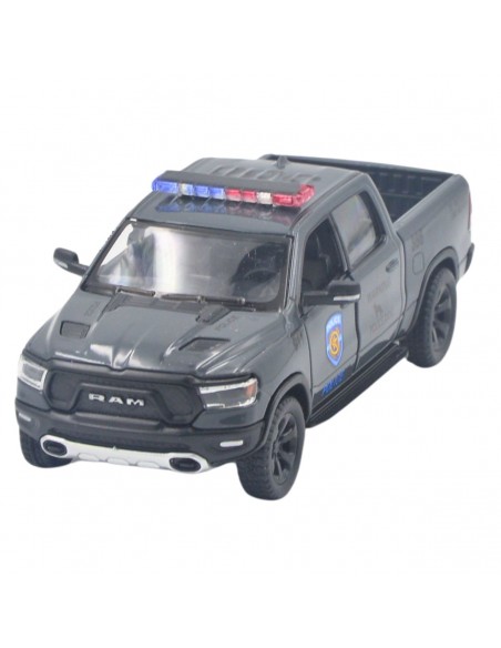 Dodge Ram 1500 2019 policia gris - Escala 1:46- Carros de colección