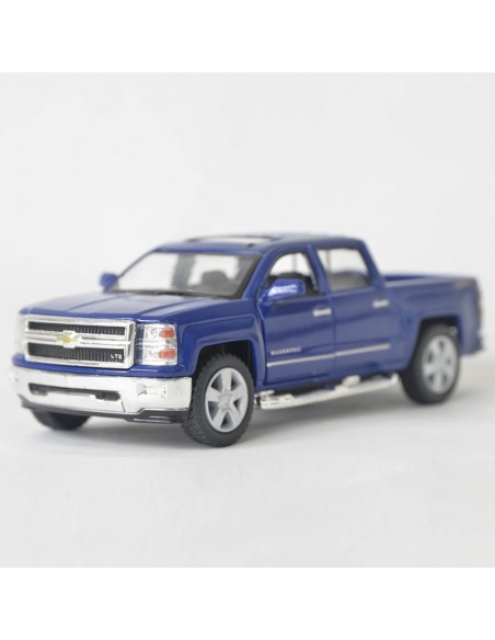 Chevrolet Silverado azul 2014 - Escala 1:46