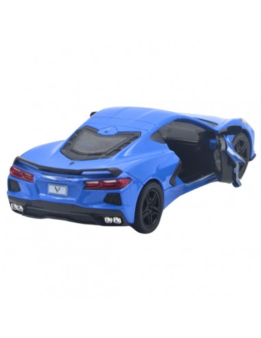 Corvette 2021 azul - Escala 1:36