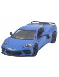 Corvette 2021 azul - Escala 1:36
