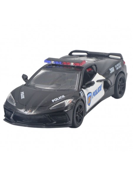 Corvette 2021 police Escala 1:36