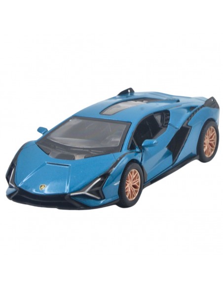 Lamborghini SIÁN FKP 37 azul- Escala 1:40- Artículos de colección