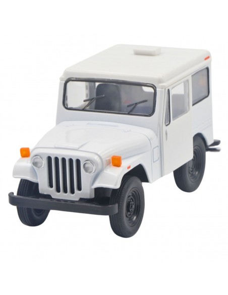 Jeep DJ-5B 1971 blanco -  Escala 1:26 - Carros de colección