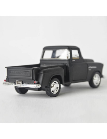 Chevy Stepside 1955 Negro mate - Escala 1:32