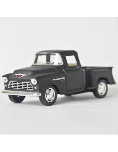 Chevy Stepside 1955 Negro mate - Escala 1:32