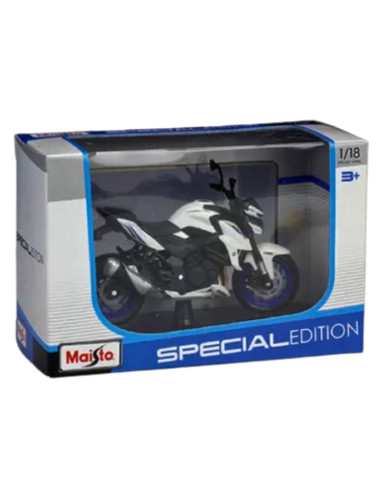 Suzuki GSX-S750 blanca  -Motos a escala 1:18