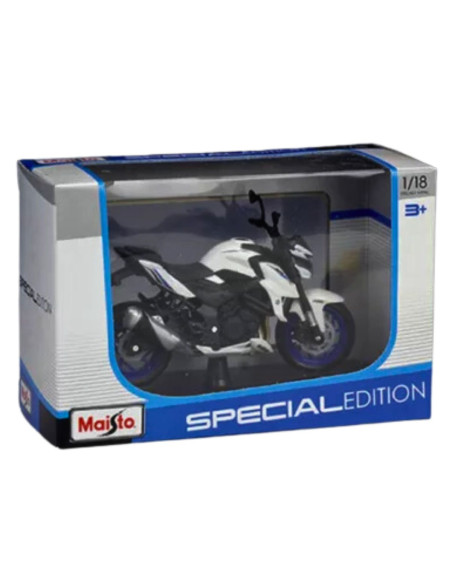 Suzuki GSX-S750 blanca  -Motos a escala 1:18