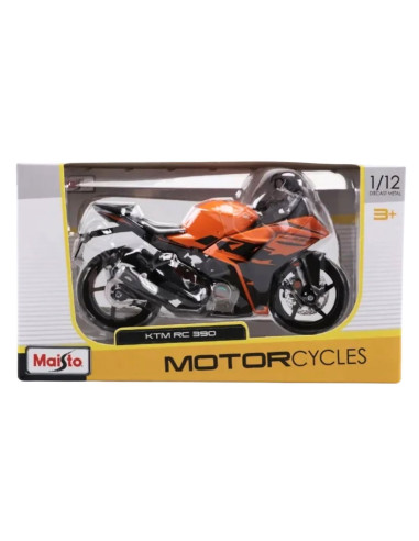 KTM RC 390 naranja -Motos a escala 1:12