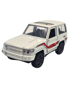Toyota Land Cruiser Lc 71 Macho blanco - Escala 1:38- Sin gasolina
