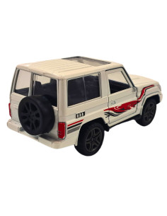 Toyota Land Cruiser Lc 71 Macho blanco - Escala 1:38- Sin gasolina 2