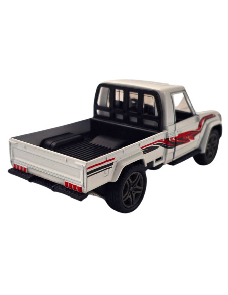 Toyota Land Cruiser Lc 71 platon blanco - Escala 1:38- Sin gasolina Toyota Land Cruiser Lc 71 platon blanco - Escala 1:38- Sin gasolina