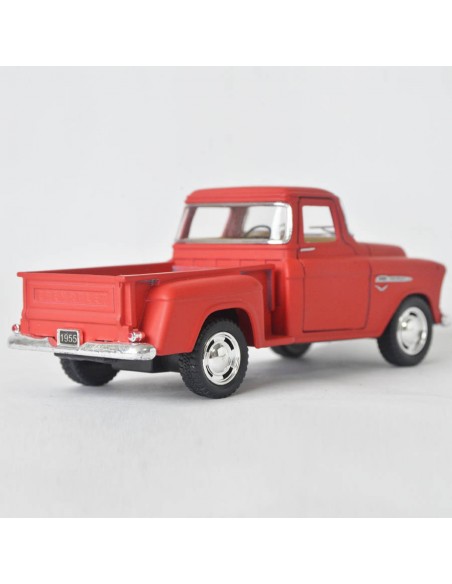 Chevy stepside pick up 1955 Rojo mate Escala 1:32 - Artículos de colección