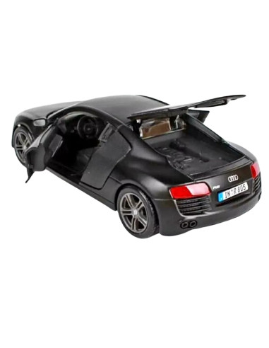 Audi R8 negro mate - Escala 1:24 - Carros de colección