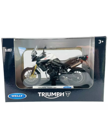 Triumph Tiger 800 blanca - Escala 1:18- Artículos de colección Triumph Tiger 800 blanca - Escala 1:18- Artículos de colección