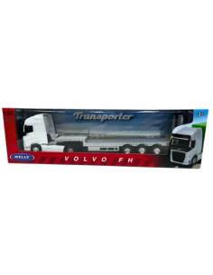 Cama baja Volvo FH blanco - Escala 1:64  - Carros de colección 2