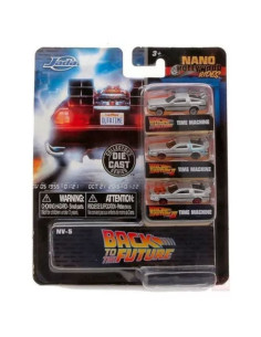 Jada Back to the future 4cm Nano 3 carros - Nano hollywood rides - Nano hollywood rides. 2