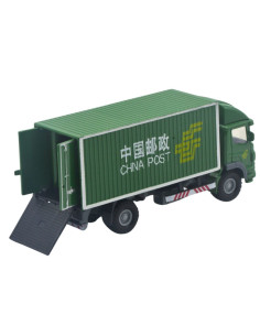 Camión tipo furgón verde a escala- Maquinaria de colección 2