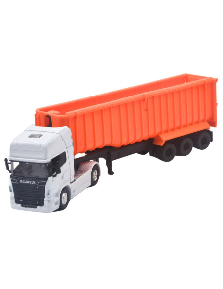 Scania tipo volco v8 R730 blanco - Escala 1:64 - Carros de colección