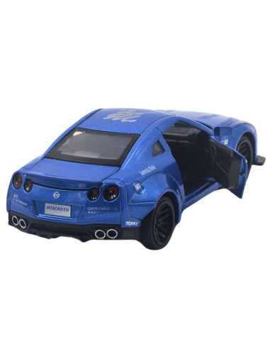 Nissan GTR azul custom- Escala 1:32  tienda de artículos de colección