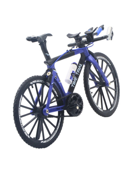 Bicicleta contrarreloj azul con negro -  Escala 1:12 - Sin caja