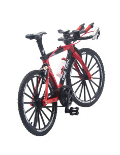 Bicicleta contrarreloj rojo con negro -  Escala 1:12 - Sin caja 2