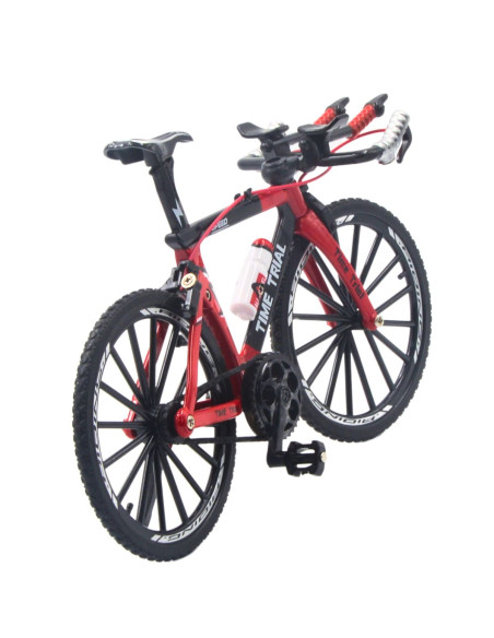 Bicicleta contrarreloj rojo con negro -  Escala 1:12 - Sin caja
