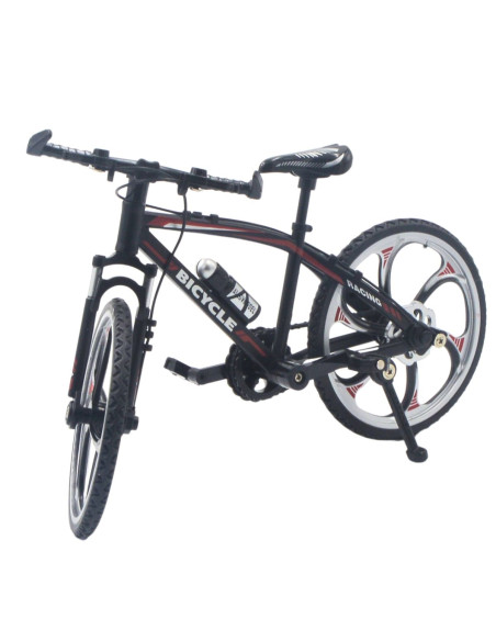 Bicicleta todo terreno negra con roja escala -  Escala 1:12 - Sin caja