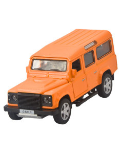 Land rover defender naranja 5 puertas Escala 1:32- Carros de colección