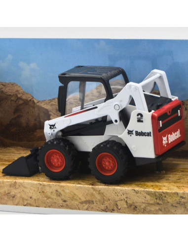 Bobcat Montacarga ligero Escala 1:50 Burago - Maquina a escala - Maquinas de construcción
