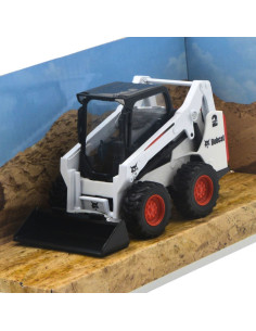 Bobcat Montacarga ligero Escala 1:50 Burago - Maquina a escala - Maquinas de construcción