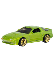 Mazda savanna RX-7 verde hot wheels 1:64- Carros de colección