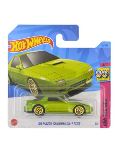 Mazda savanna RX-7 verde hot wheels 1:64- Carros de colección 2