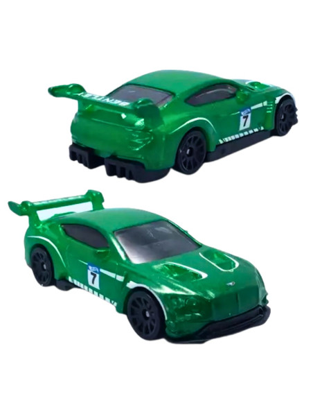 Bentley continental GT3 2018 verde - hot wheels 1:64- Carros de colección