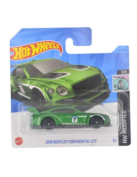 Bentley continental GT3 2018 verde - hot wheels 1:64- Carros de colección