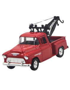 Chevrolet stepside tow truck 1955 rojo - Escala 1:38- Artículos de colección