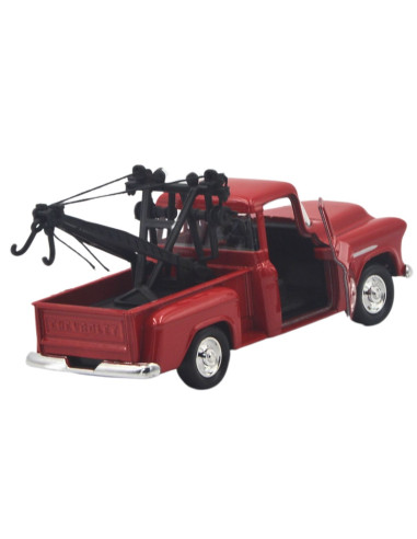 Chevrolet stepside tow truck 1955 rojo - Escala 1:38- Artículos de colección