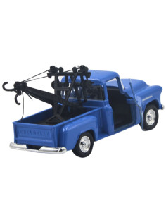 Chevrolet stepside tow truck 1955 azul- Escala 1:38- Artículos de colección 2