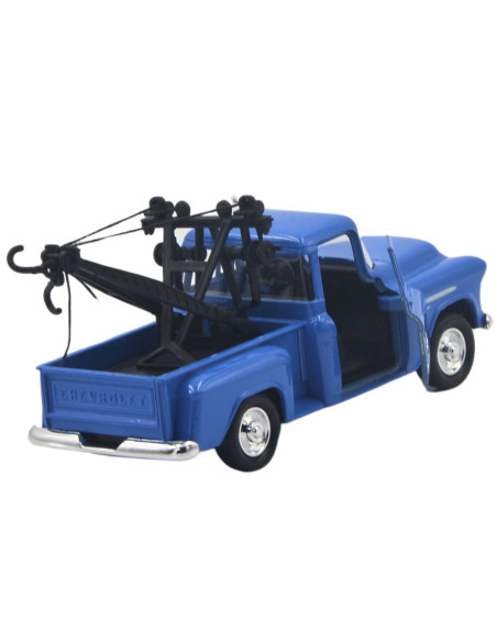Chevrolet stepside tow truck 1955 azul- Escala 1:38- Artículos de colección Chevrolet stepside tow truck 1955 azul- Escala 1:38- Artículos de colección