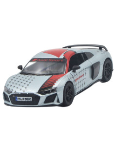 Audi R8 coupe 2020 gris con negro - Escala 1:36 Carros de colección