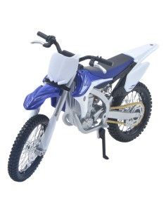 Yamaha YZ450F azul con blanco - Motos a escala 1:12