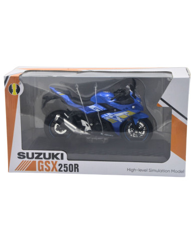 Suzuki GSX 250R azul - Motos a escala 1:12 - Sin gasolina