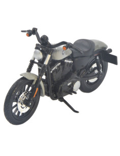 Harley Davidson Sportster iron 883 2022 gris- Escala 1:18 Artículos de colección