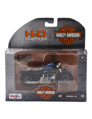 Harley Davidson Forty eight special azul - Escala 1:18 Artículos de colección