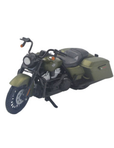 Harley Davidson Road King Special verde- Escala 1:18 Artículos de colección