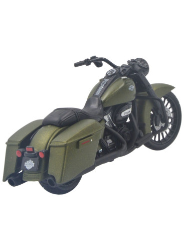 Harley Davidson Road King Special verde- Escala 1:18 Artículos de colección