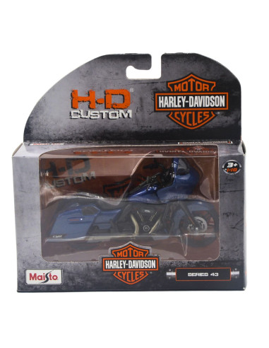 Harley Davidson CVO Road glide azul - Escala 1:18 Artículos de colección