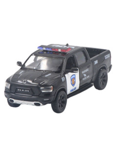 Dodge Ram 1500 2019 policia negro - Escala 1:46- Carros de colección