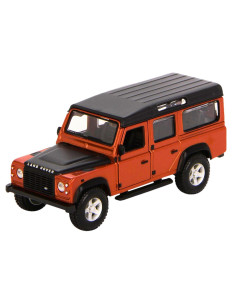Land rover defender 110 naranja 5 puertas Burago - Escala 1:32- Carros de colección