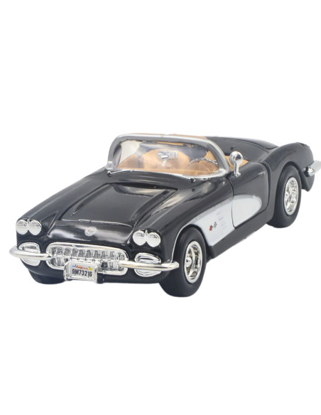 Corvette 1959 negro y blanco -  Escala 1:24