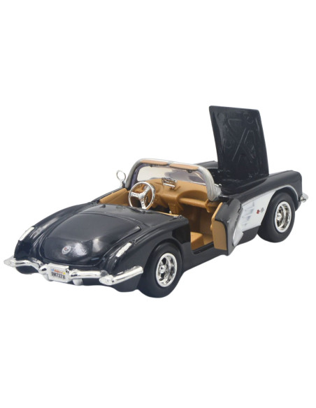 Corvette 1959 negro y blanco -  Escala 1:24
